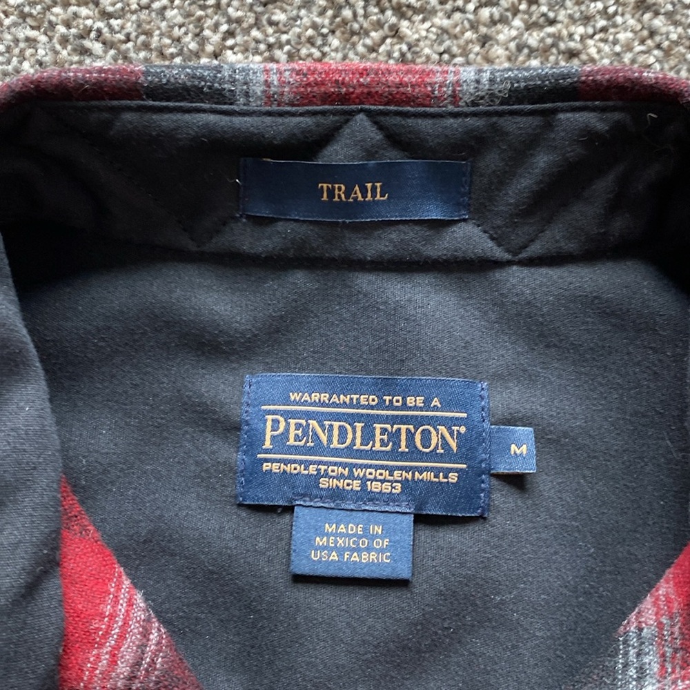 Pendleton Men's Plaid Elbow-Patch Trail Shirt - M… - image 8